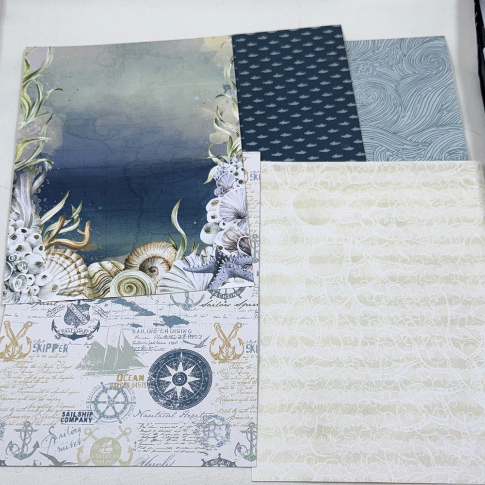 Cocoa Daisy July Where The Sea Dreams Memory Keeping stationary Kit *New - Picture 2 of 9